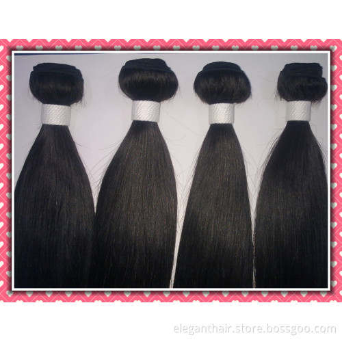 Hottest Style 5A Natural Straight Hair Weave Natural Black Bundle Hair 10-30inch 100g Unprocessed Virgin Brazilian Hair Extension